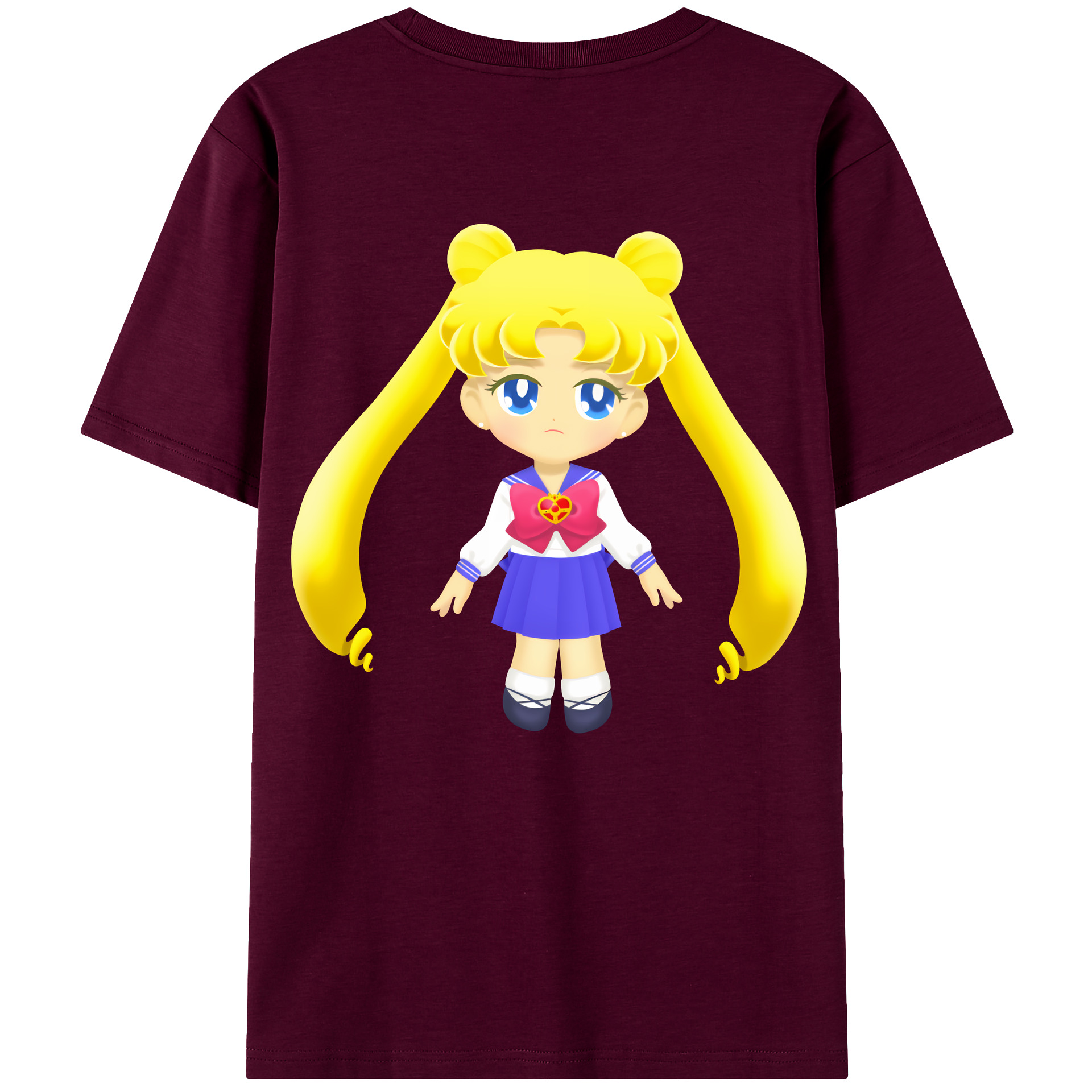 （画像用） 美少女戦士セーラームーン 愛野 美奈子 あいの みなこ Sailor Moon Aino Minako レディース半袖Tシャツ(バックプリント)